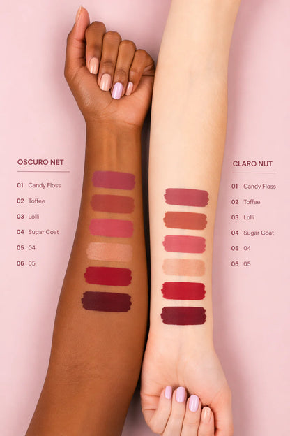 LABIALES NUDE SET DE 6 PIEZAS