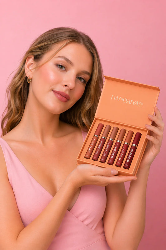 LABIALES NUDE SET DE 6 PIEZAS